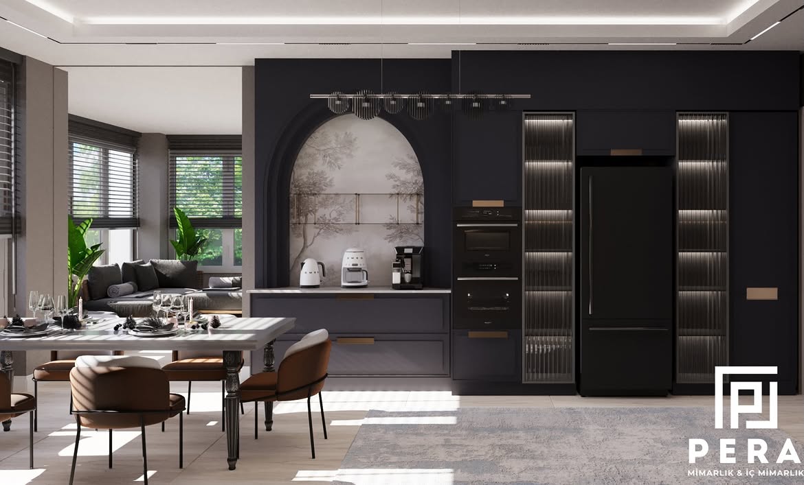 İ.B.B Evi mutfak ve yemek alanı tasarımı